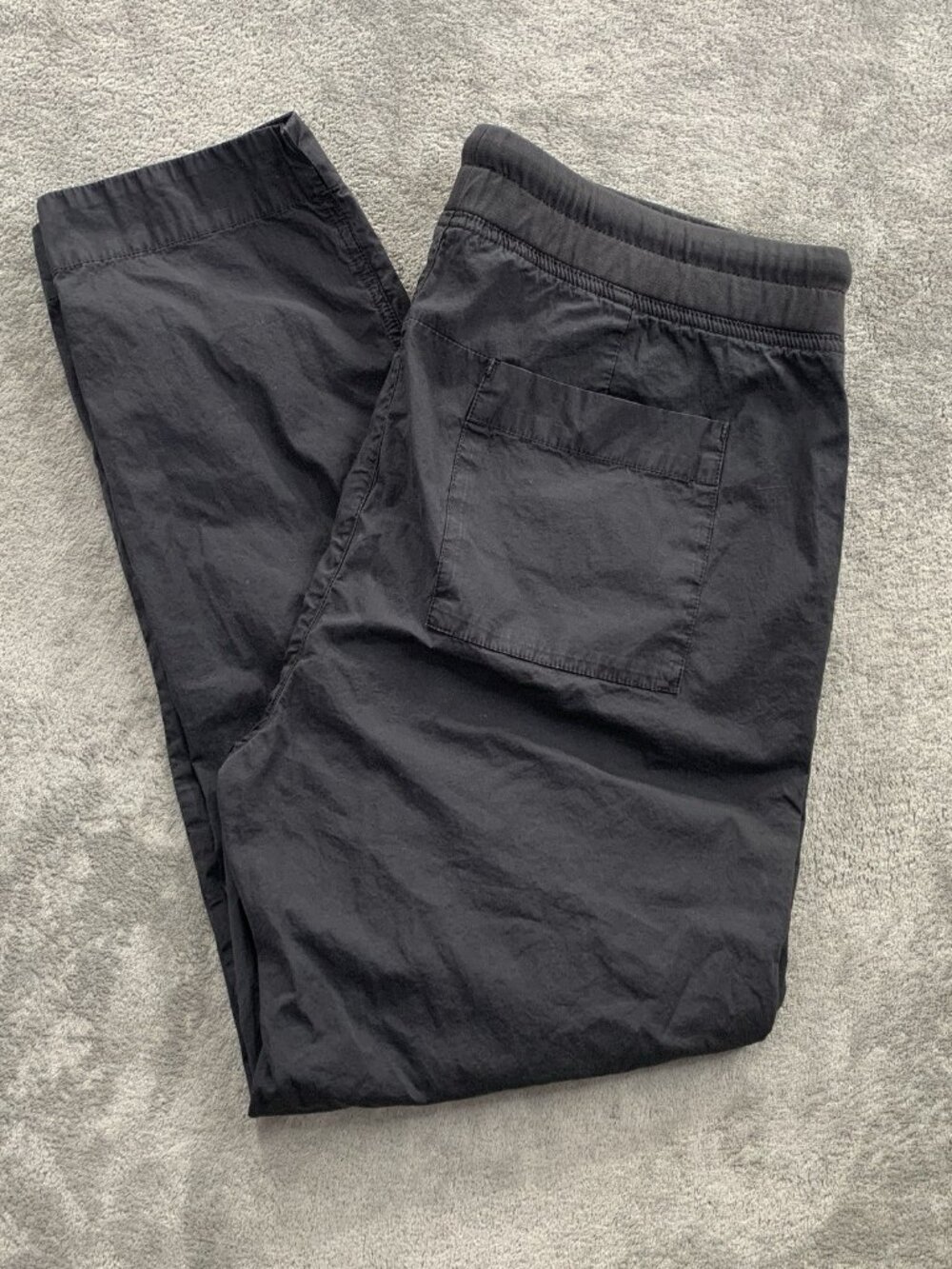 Standard James Perse Pants Women's 2 Gray Cotton Drawstring Utility Minimalist